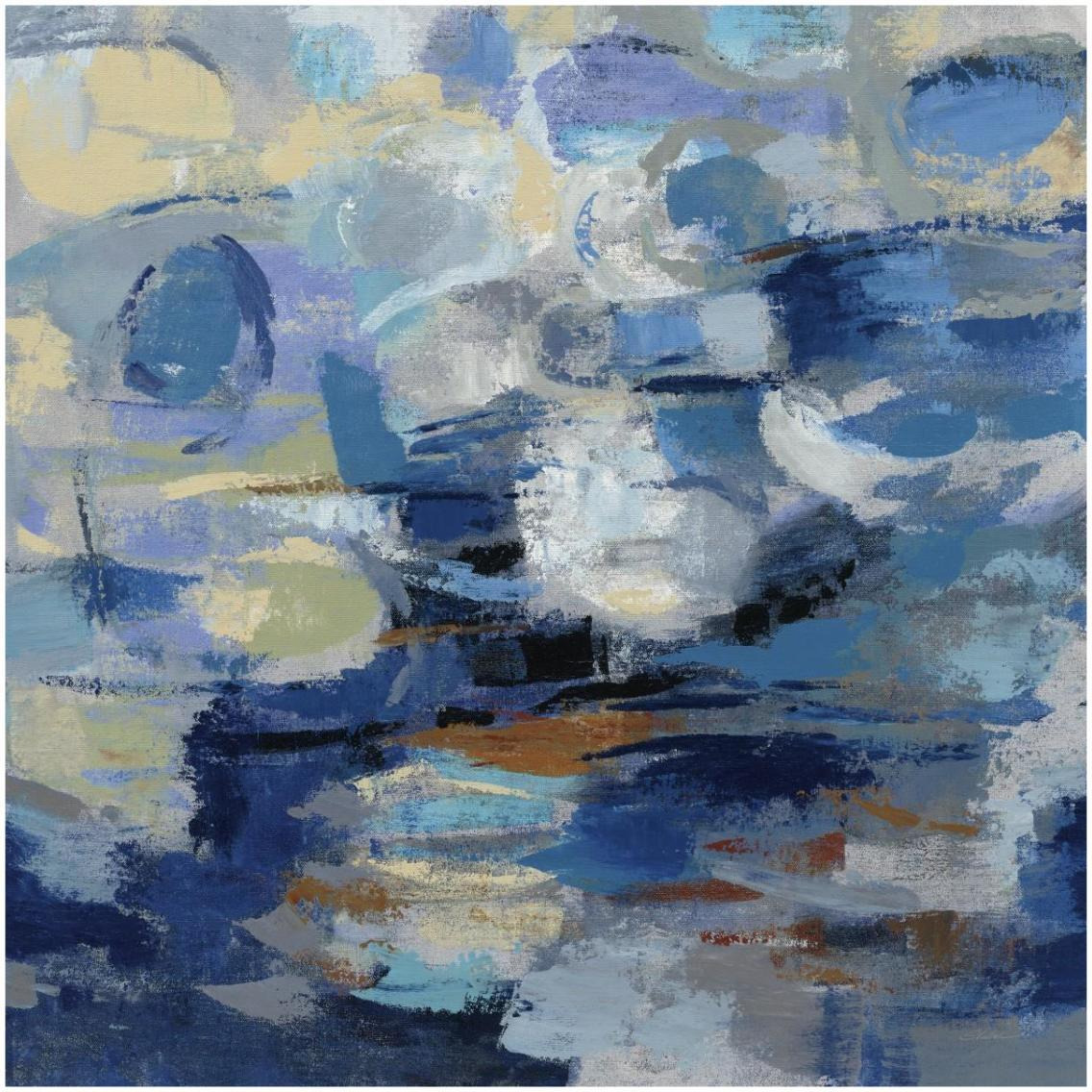 Ultramarine Wave I -Paper Art-32&quotx32"