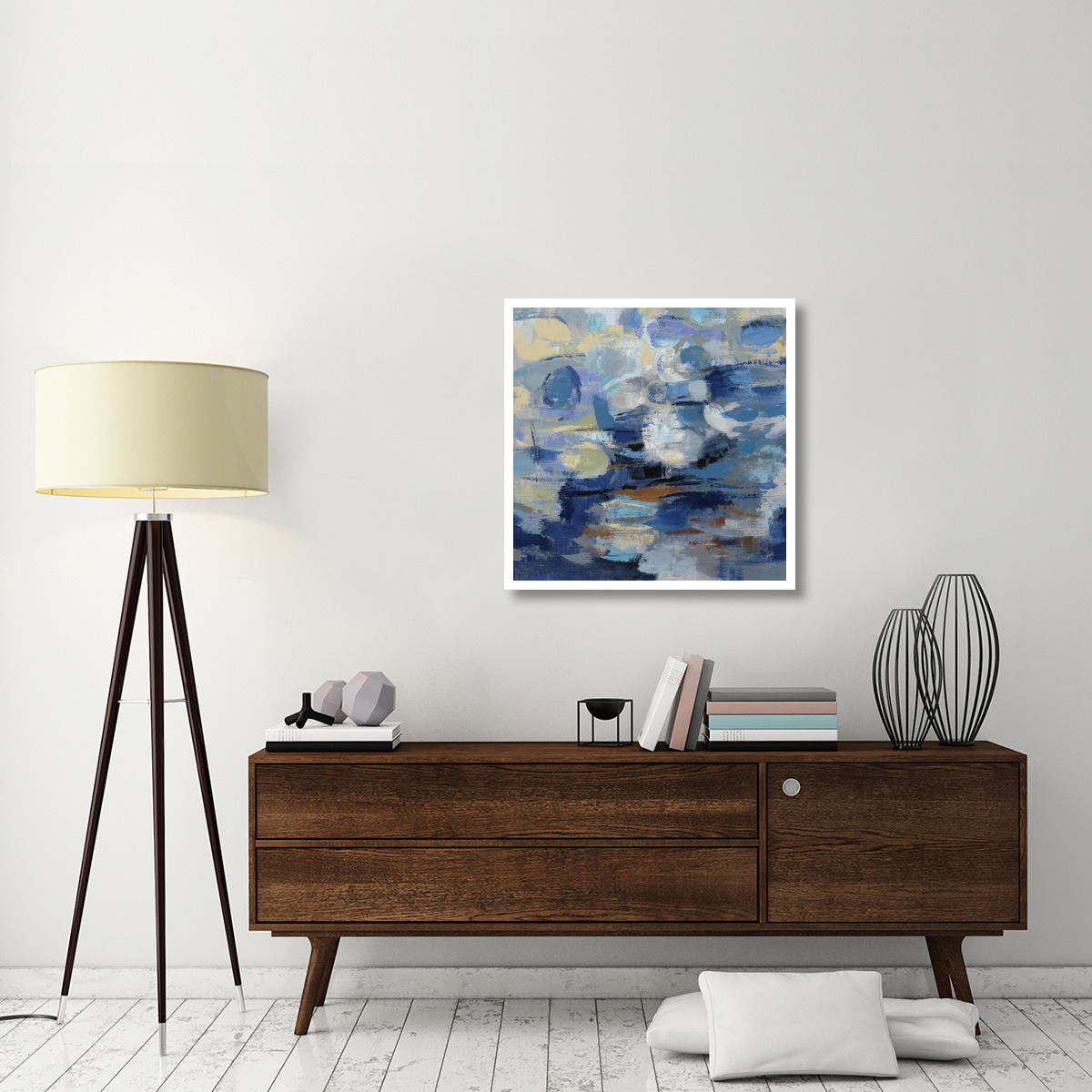 Ultramarine Wave I -Paper Art-32&quotx32"