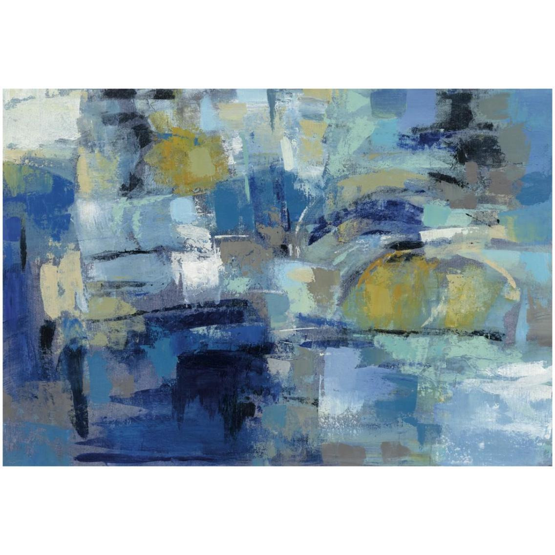 Ultramarine Waves III -Paper Art-32&quotx22"