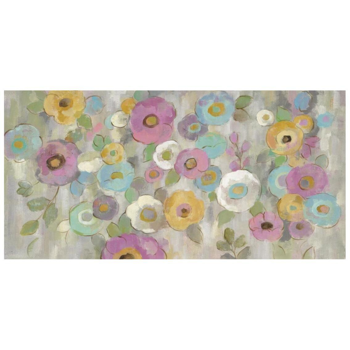 Fog and Flowers I -Paper Art-26&quotx14"