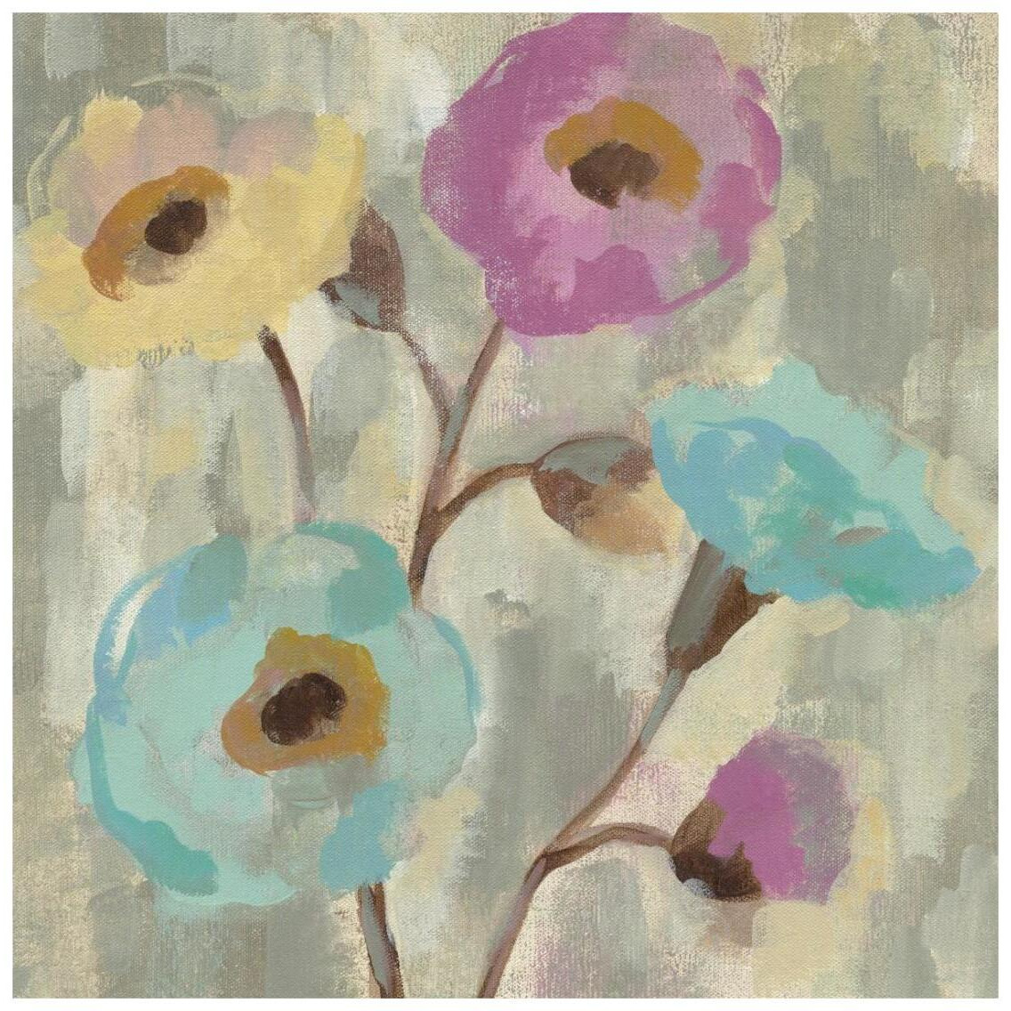 Fog and Flowers II -Paper Art-26&quotx26"