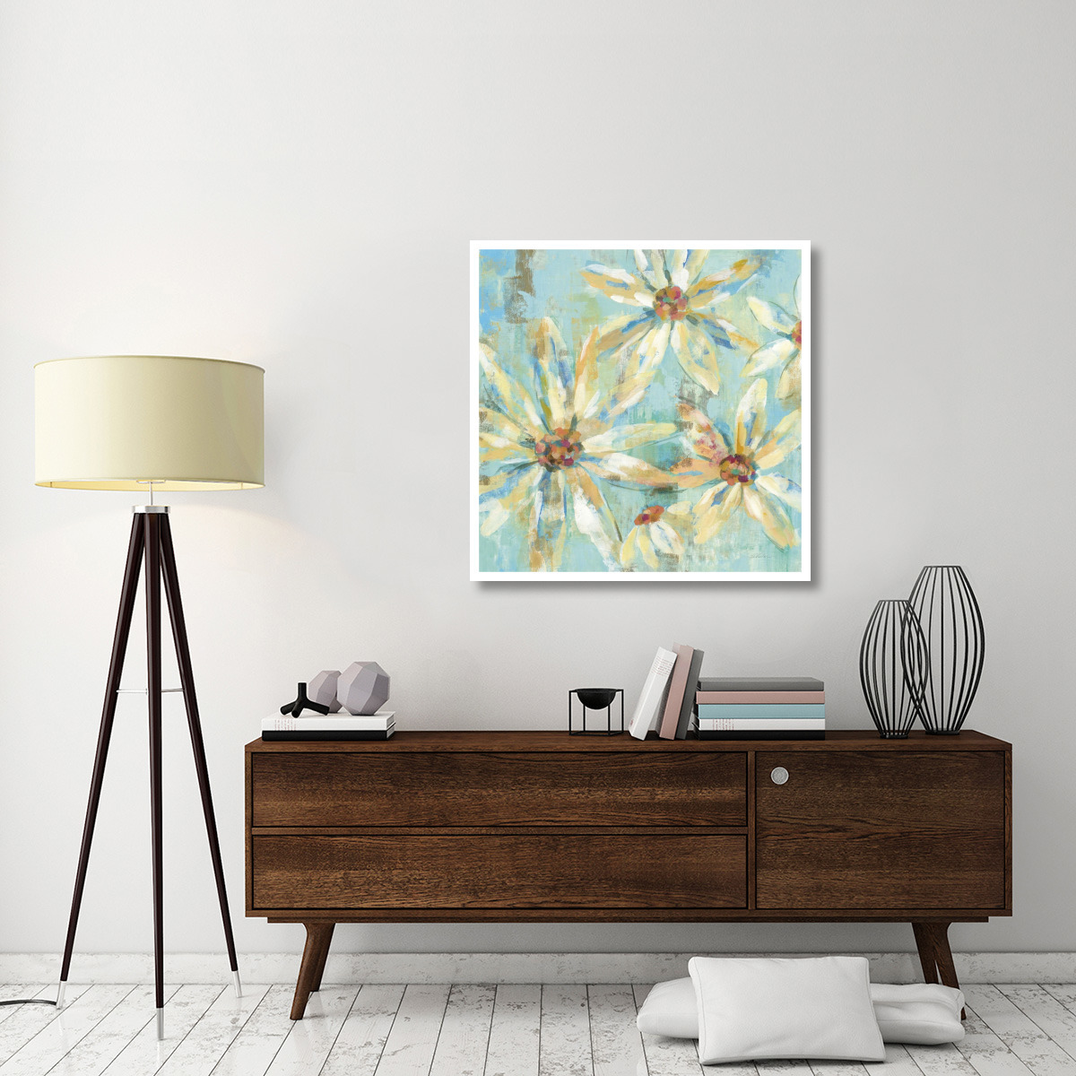 Fjord Floral I -Paper Art-38&quotx38"
