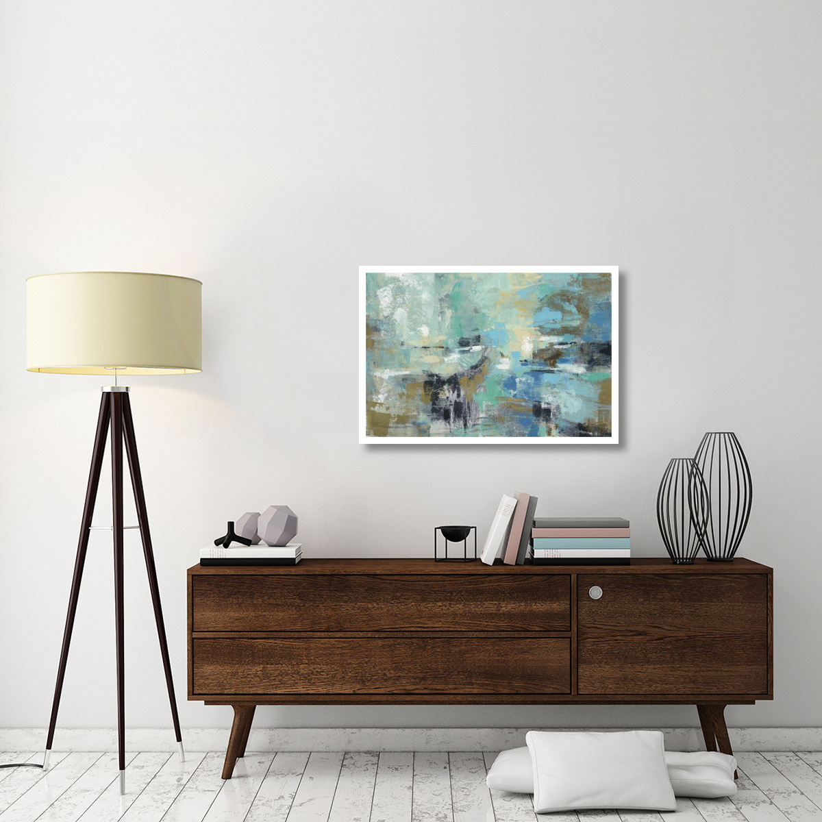Fjord Reflections Crop -Paper Art-38&quotx26"
