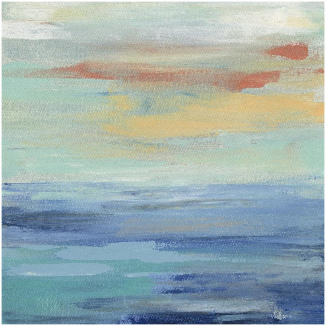 Sunset Beach II -Paper Art-32&quotx32"
