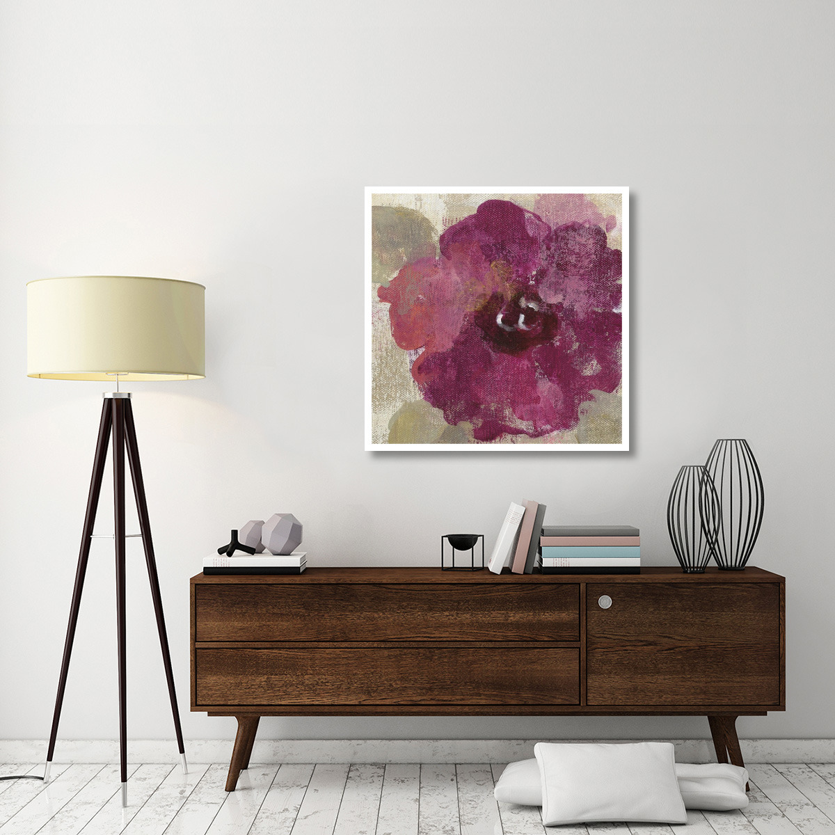 Elegant Fresco Floral Gold Flower III -Paper Art-38&quotx38"