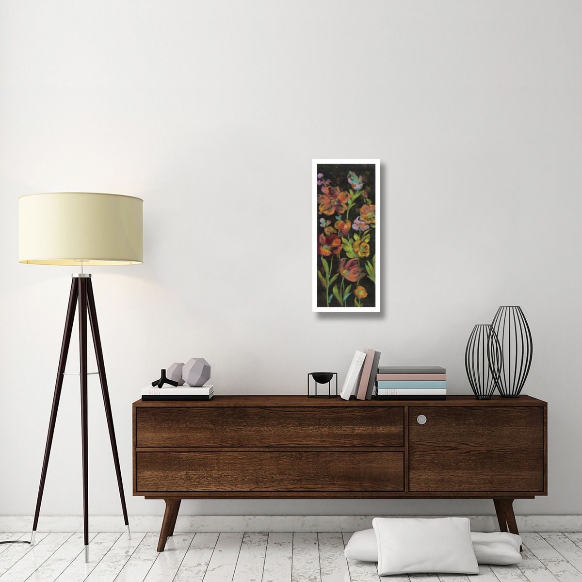 July Garden Trio II -Paper Art-14&quotx32"