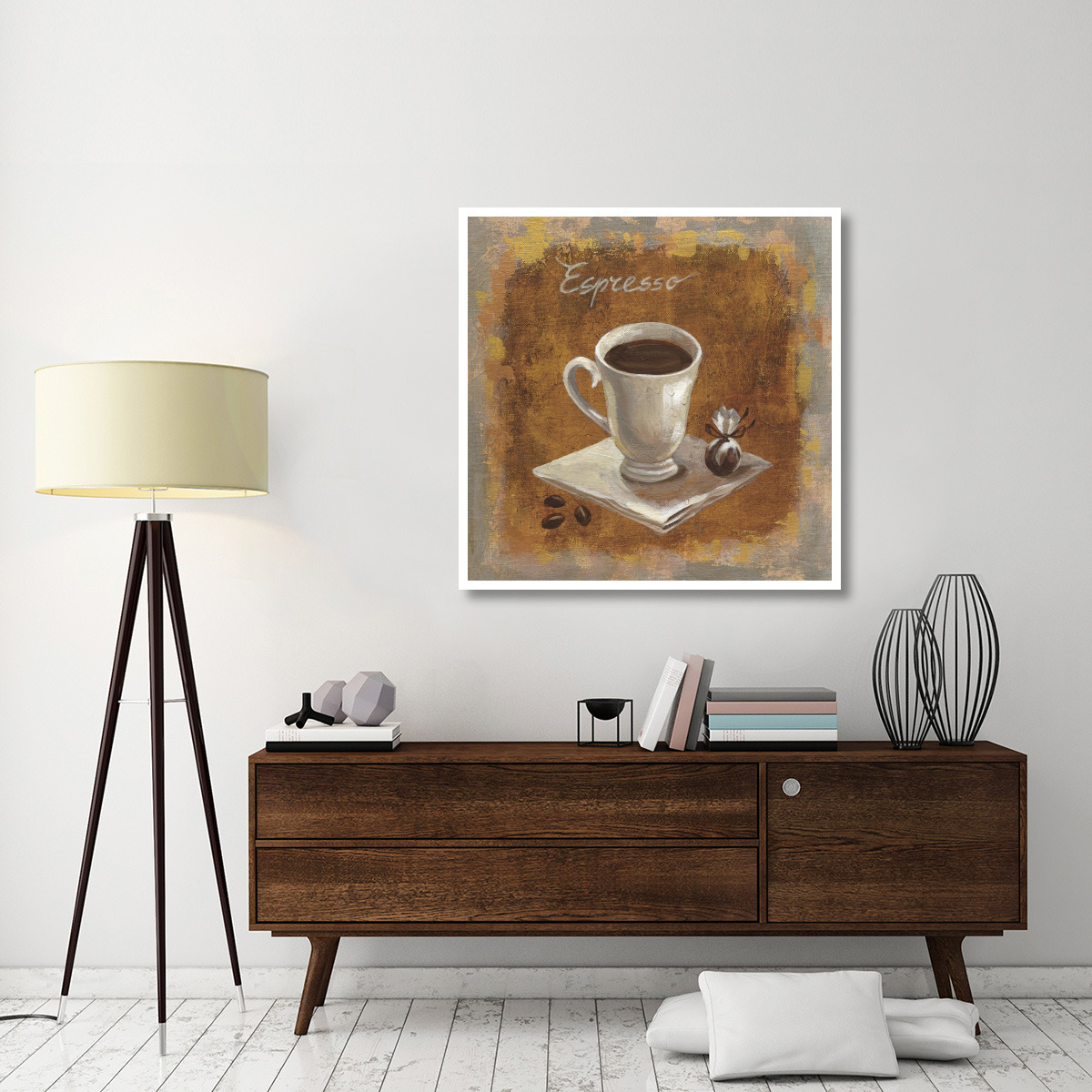 Coffee Time IV -Paper Art-42&quotx42"