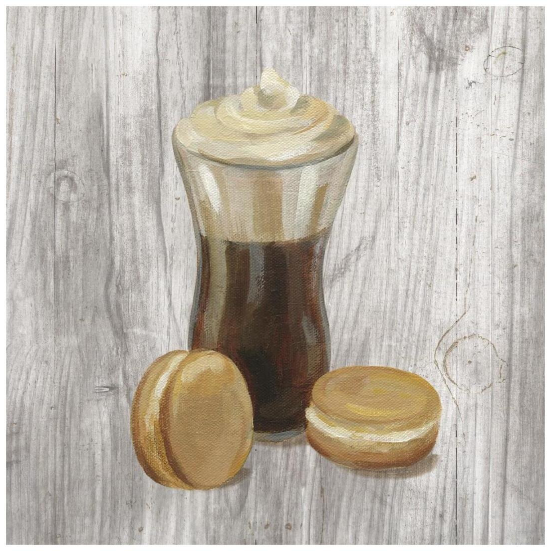 Coffee Time I on Wood -Paper Art-20&quotx20"