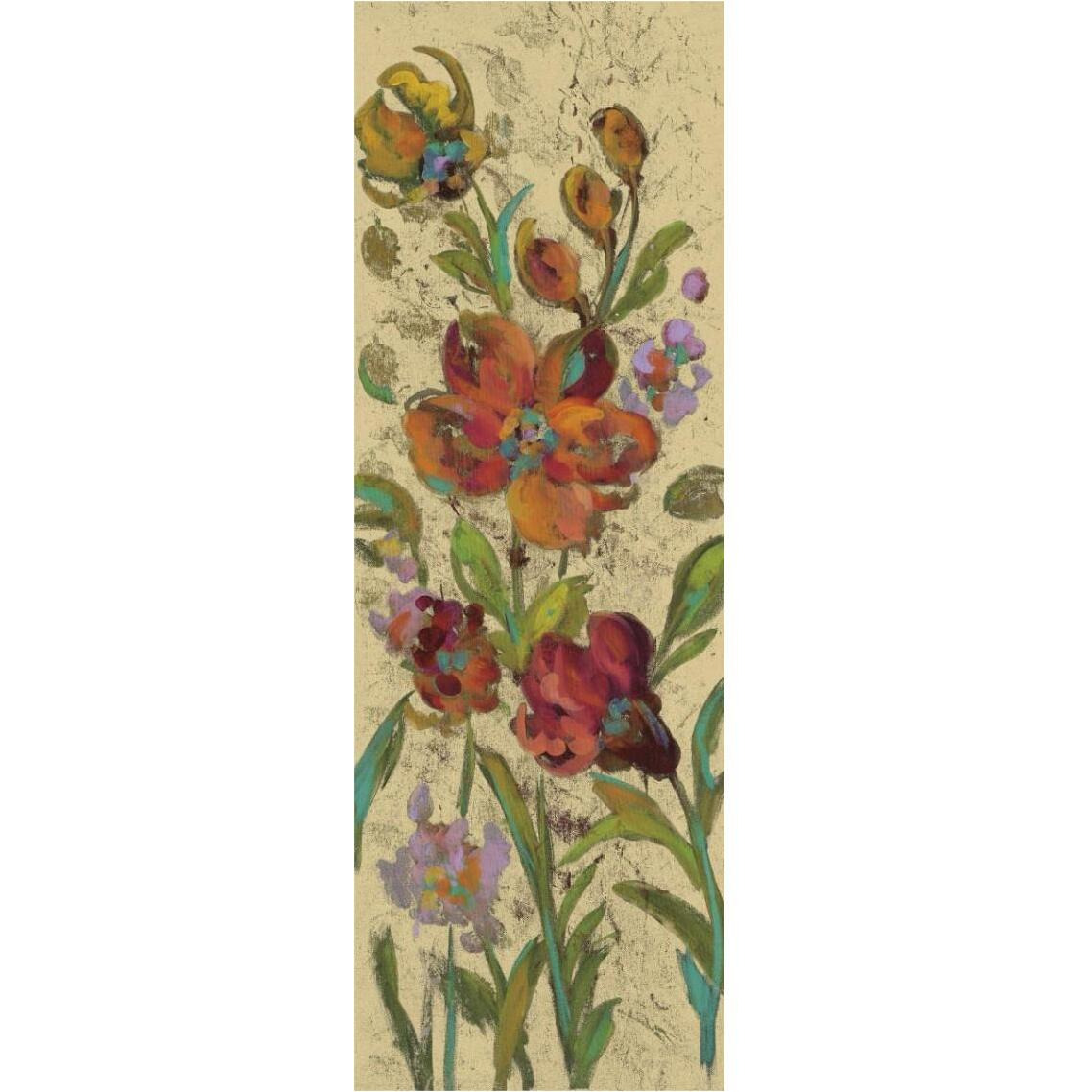 July Garden Trio I on Cream -Paper Art-14&quotx38"