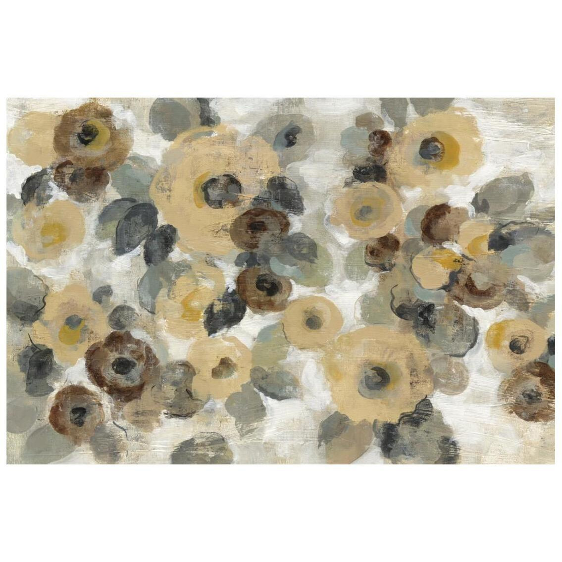 Neutral Floral Beige I -Paper Art-26&quotx18"