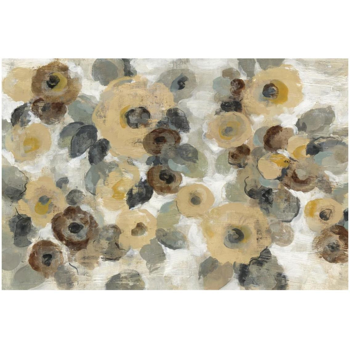 Neutral Floral Beige I -Paper Art-32&quotx22"