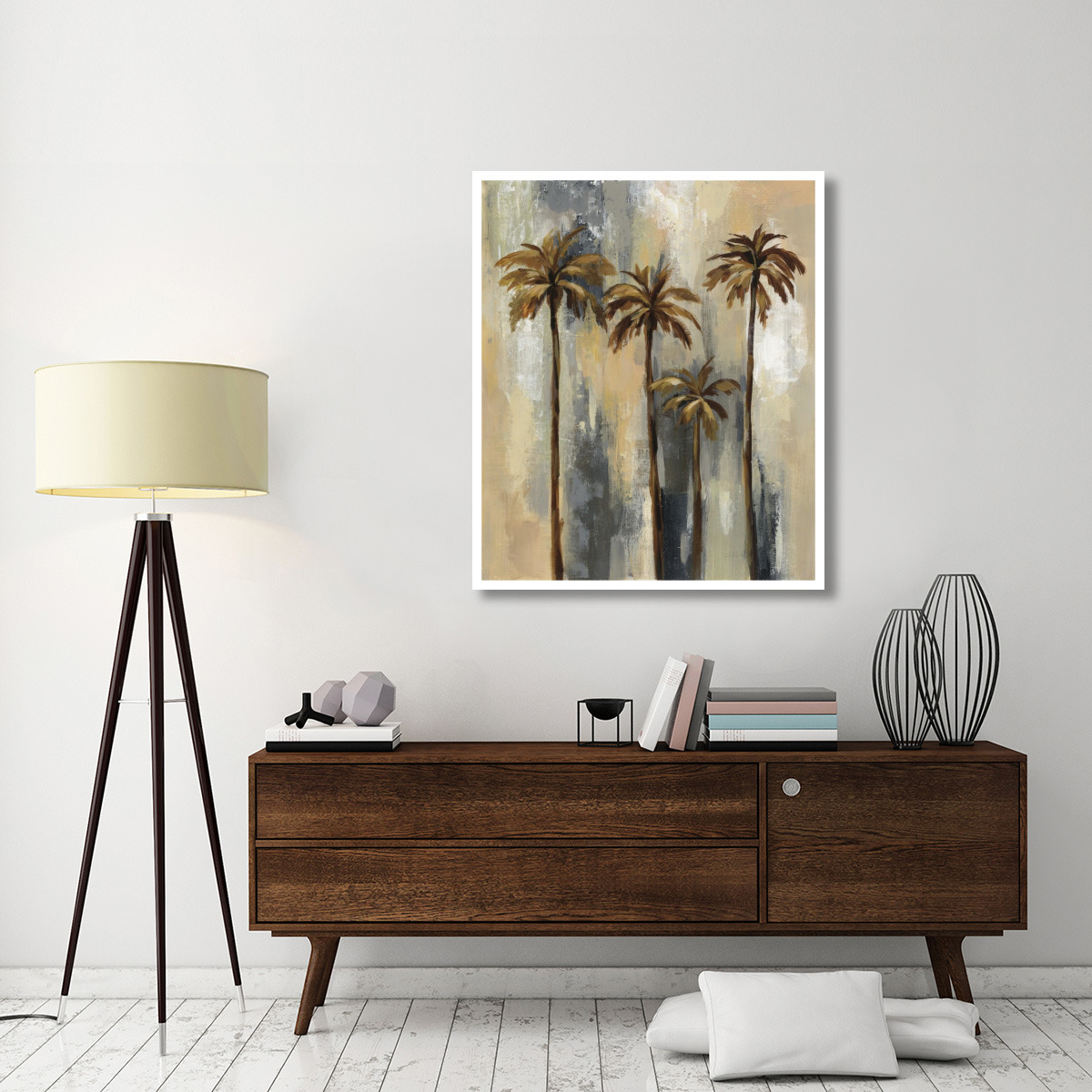 Palm Trees II -Paper Art-38.96&quotx46"