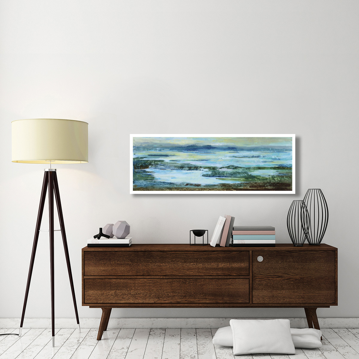 Northern Lake Crop -Paper Art-56&quotx20"