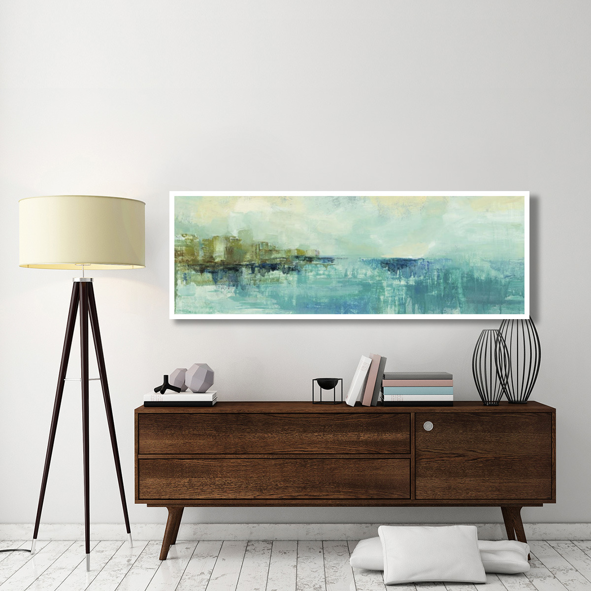Cliff Side Town Crop -Paper Art-74&quotx26"