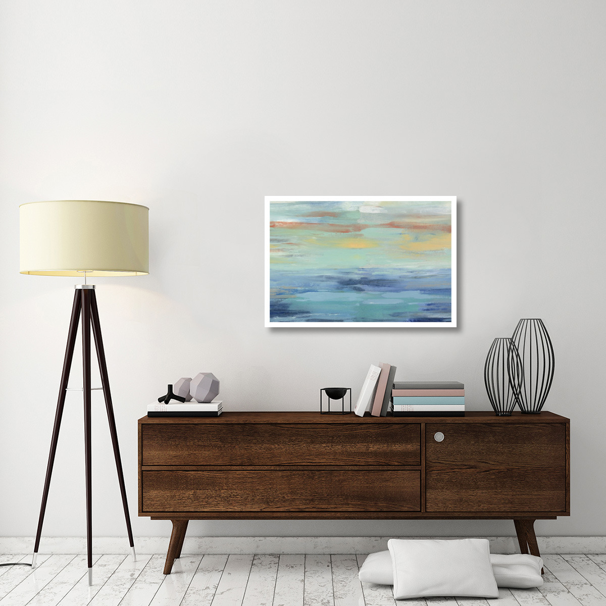 Sunset Beach III -Paper Art-38&quotx26"