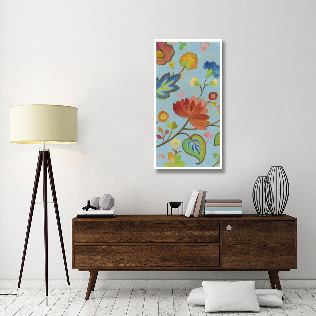 Folk Song Floral II -Paper Art-26&quotx50"