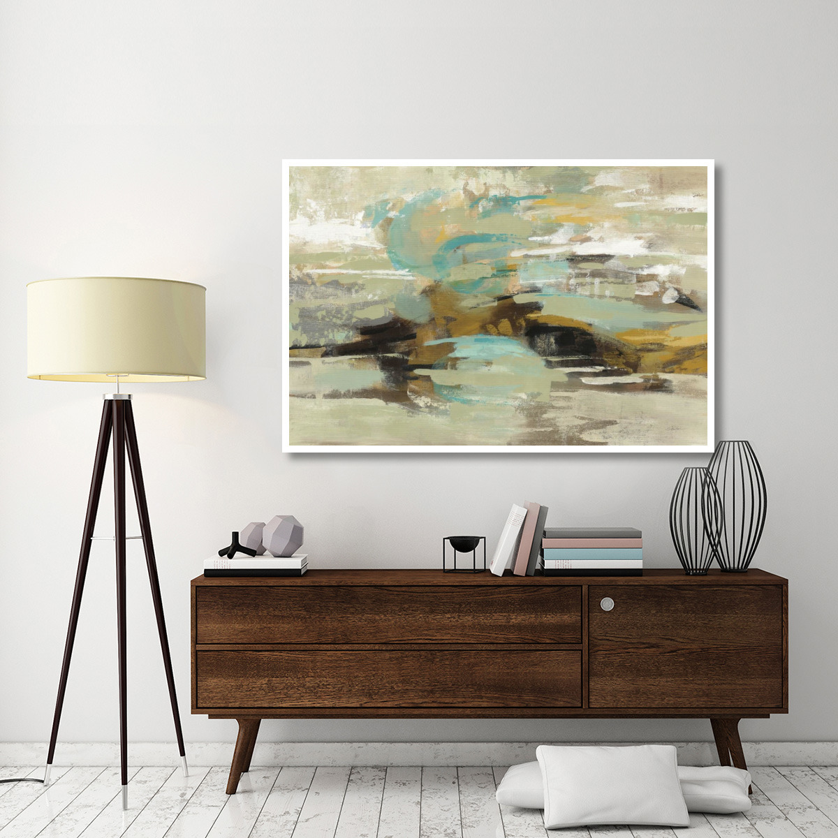 Hidden Lagoon -Paper Art-62&quotx42"