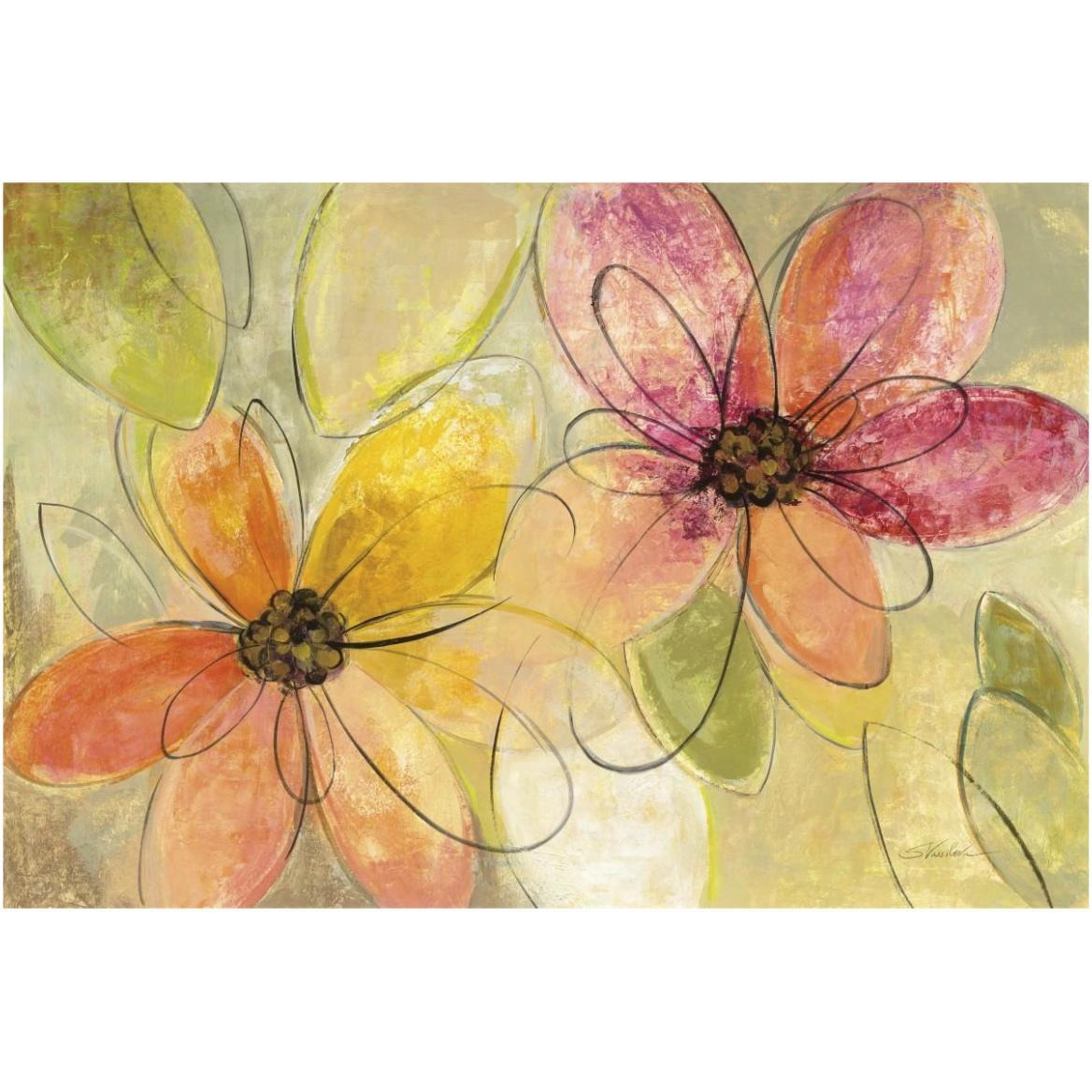 Neon Floral v2 -Paper Art-62&quotx42"