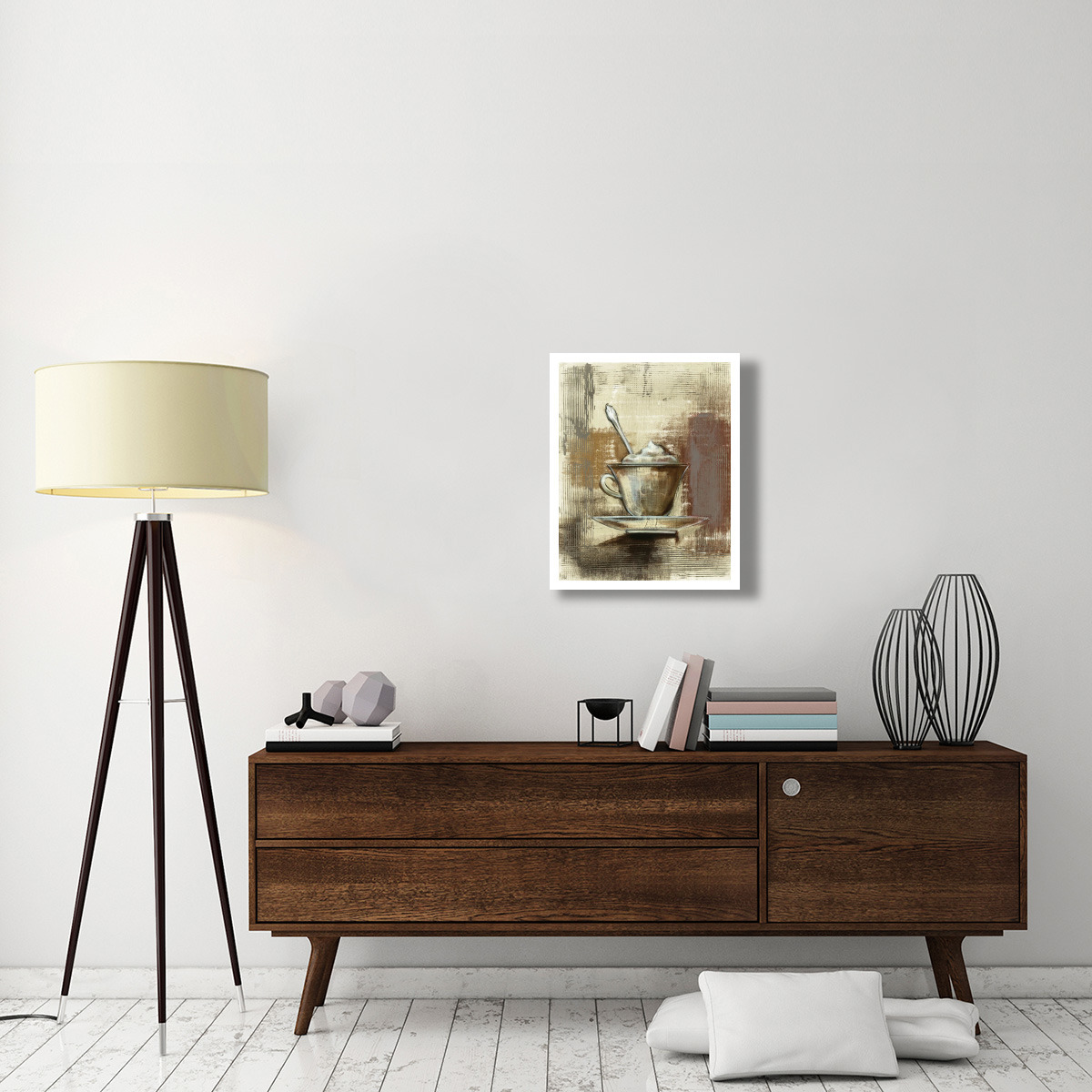 Cafe Classico III Neutral -Paper Art-22&quotx26"