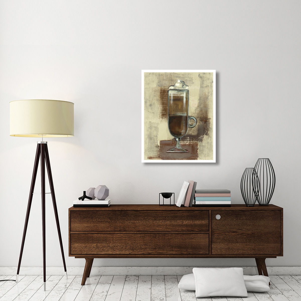 Cafe Classico IV Neutral -Paper Art-30&quotx37"
