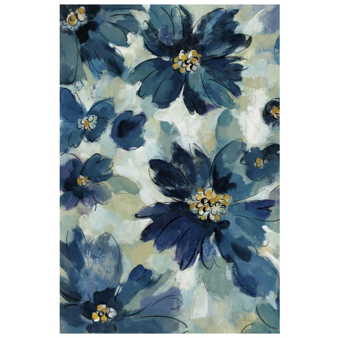 Inky Floral I Crop -Paper Art-14&quotx20"