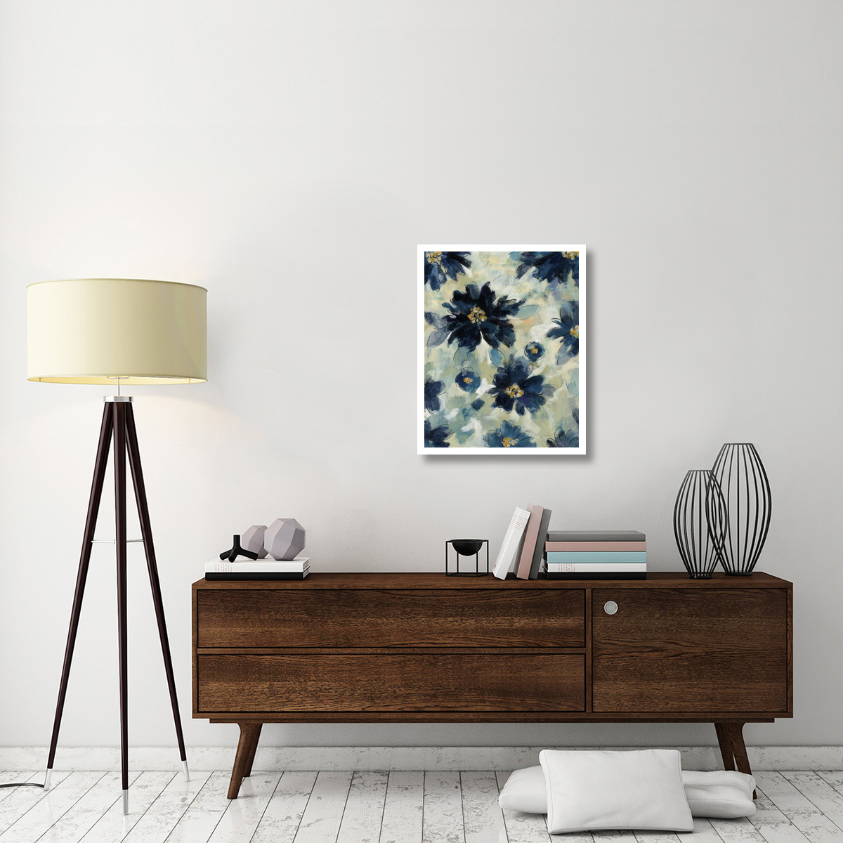 Inky Floral II -Paper Art-24&quotx30"