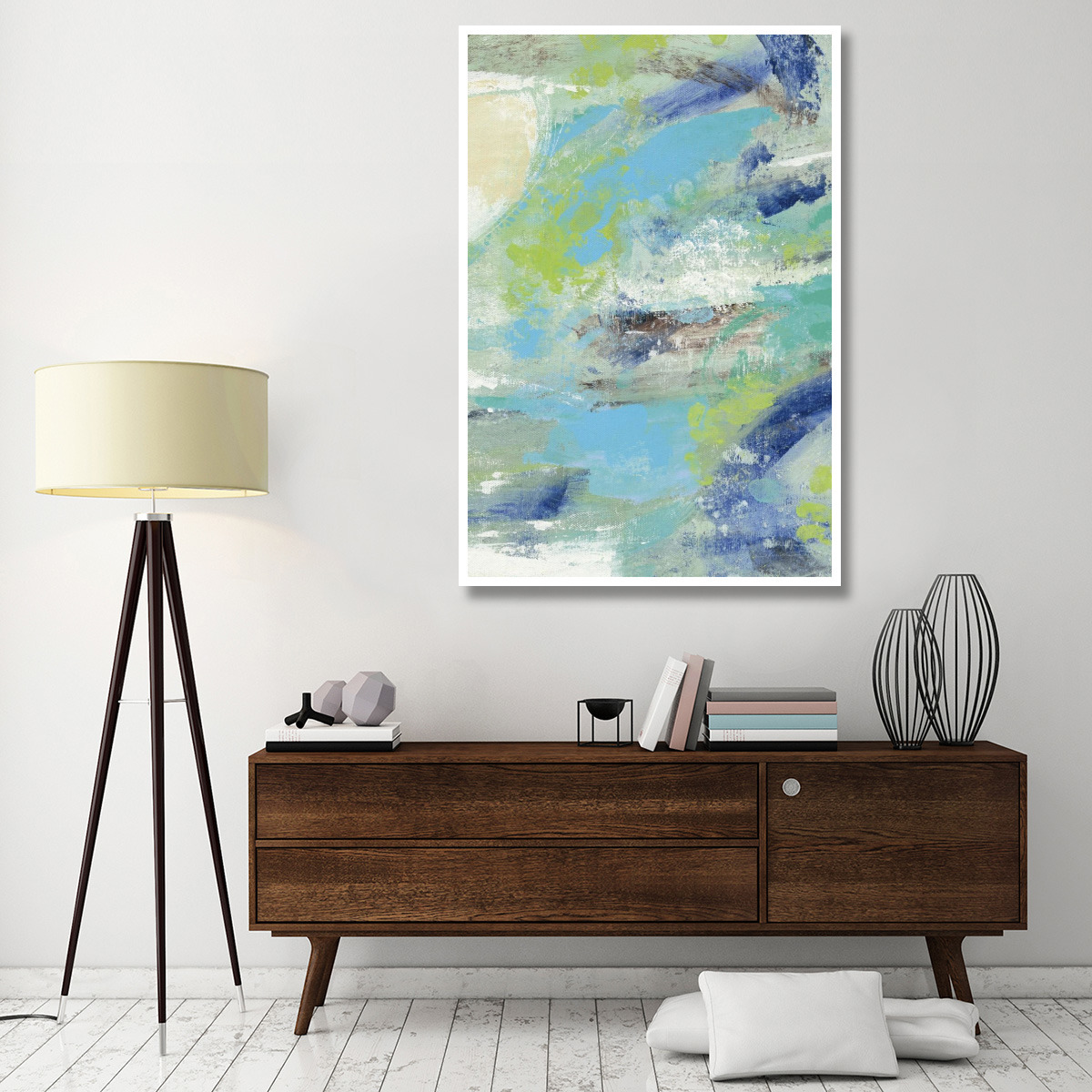 River Whirlpool v2 II -Paper Art-42&quotx62"