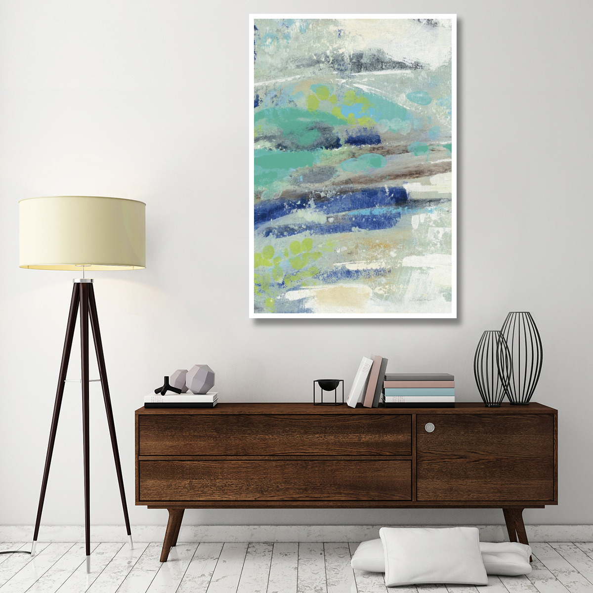 River Whirlpool v2 III -Paper Art-42&quotx62"
