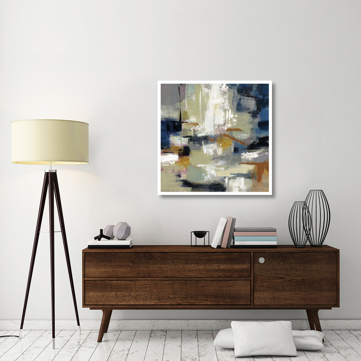 Full Moon II with White -Paper Art-38&quotx38"