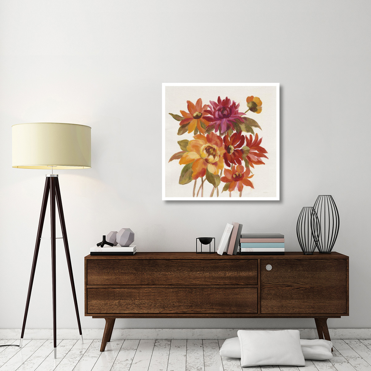 English Garden I -Paper Art-38&quotx38"