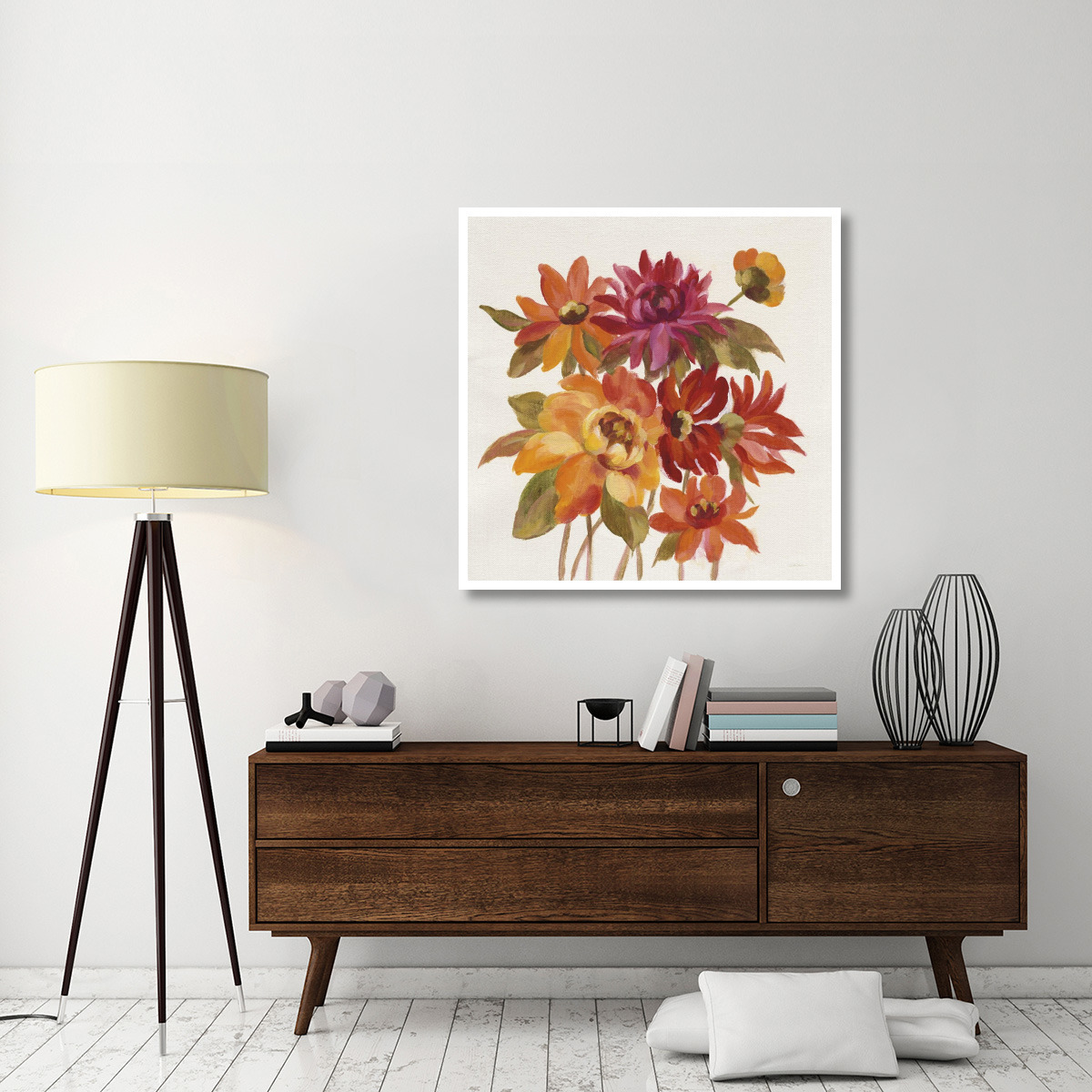 English Garden I -Paper Art-42&quotx42"