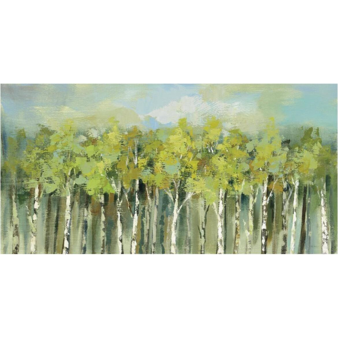 April Tree Tops -Paper Art-74&quotx38"