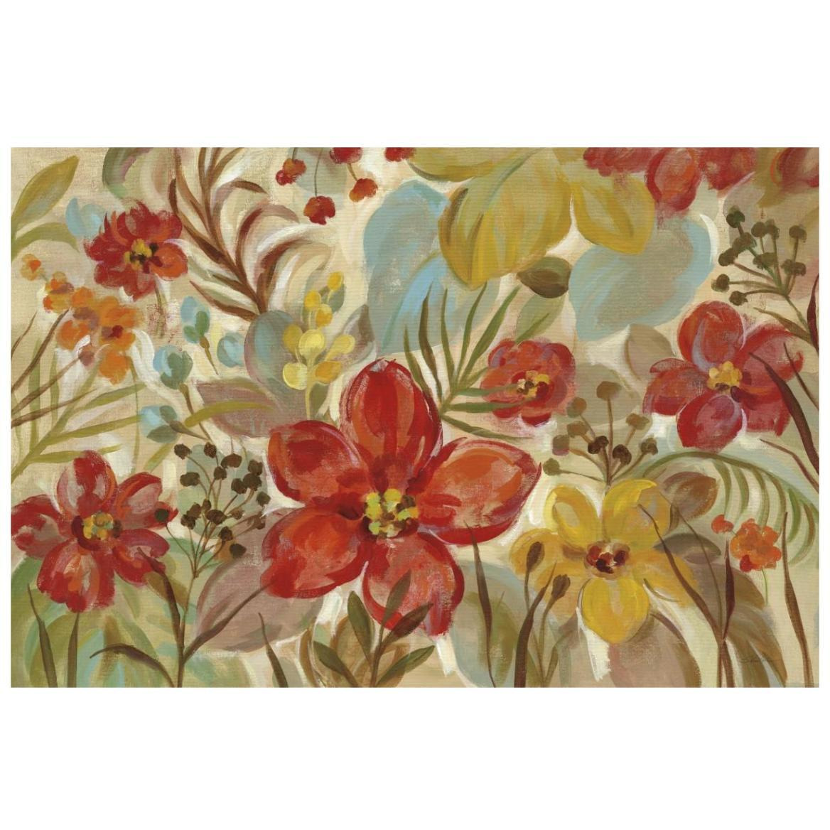 Tropical Flowers -Paper Art-20&quotx14"