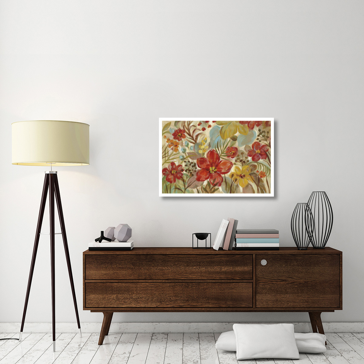 Tropical Flowers -Paper Art-38&quotx26"