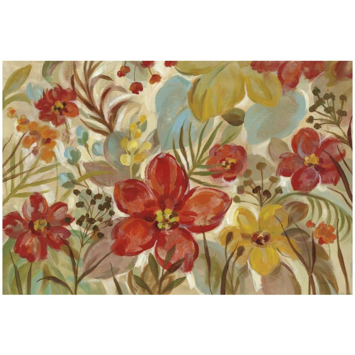 Tropical Flowers -Paper Art-50&quotx34"