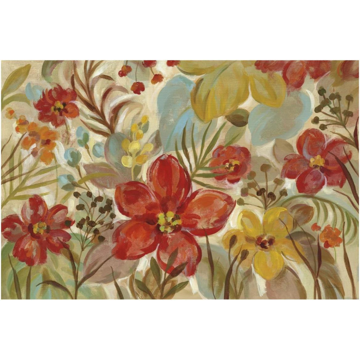 Tropical Flowers -Paper Art-62&quotx42"