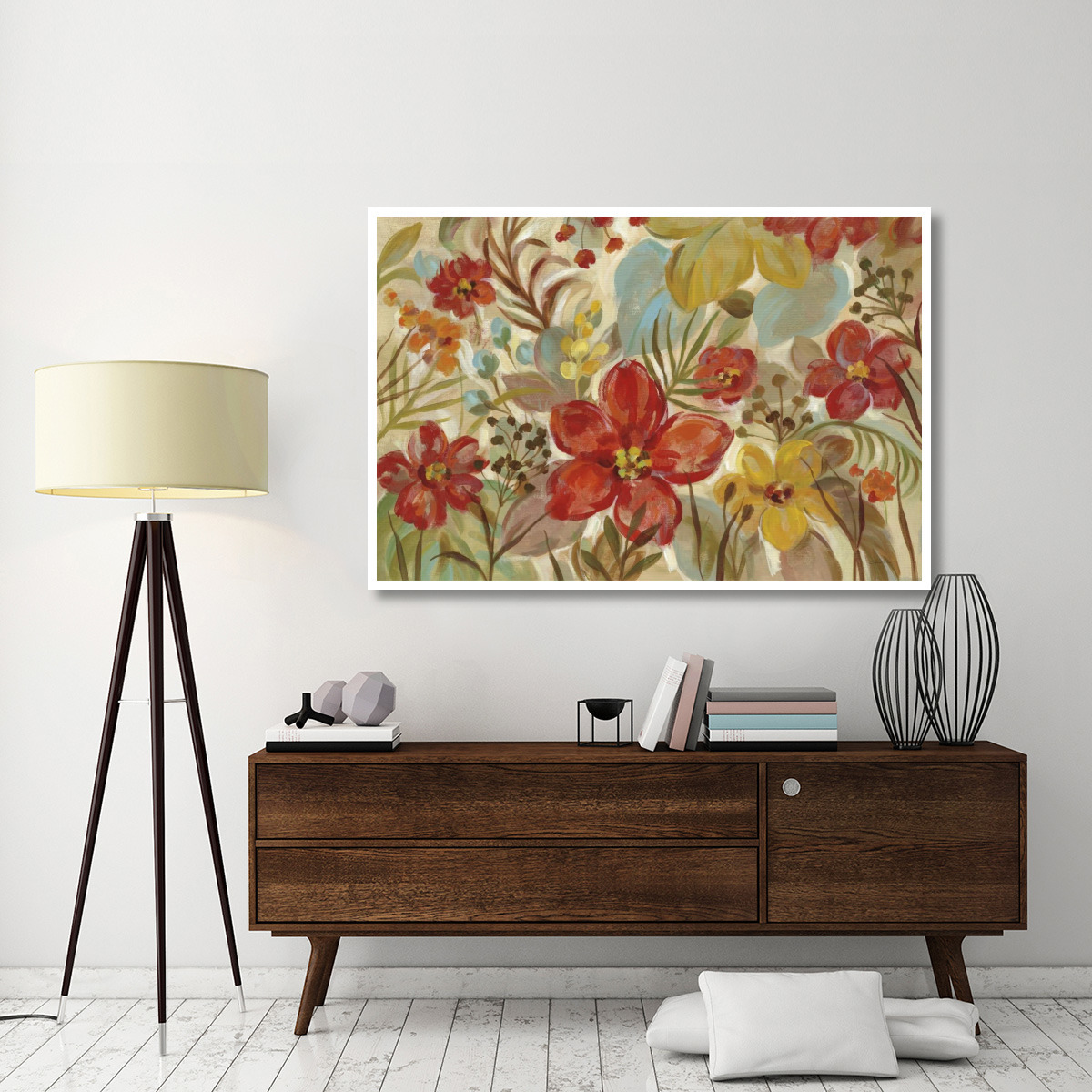 Tropical Flowers -Paper Art-62&quotx42"
