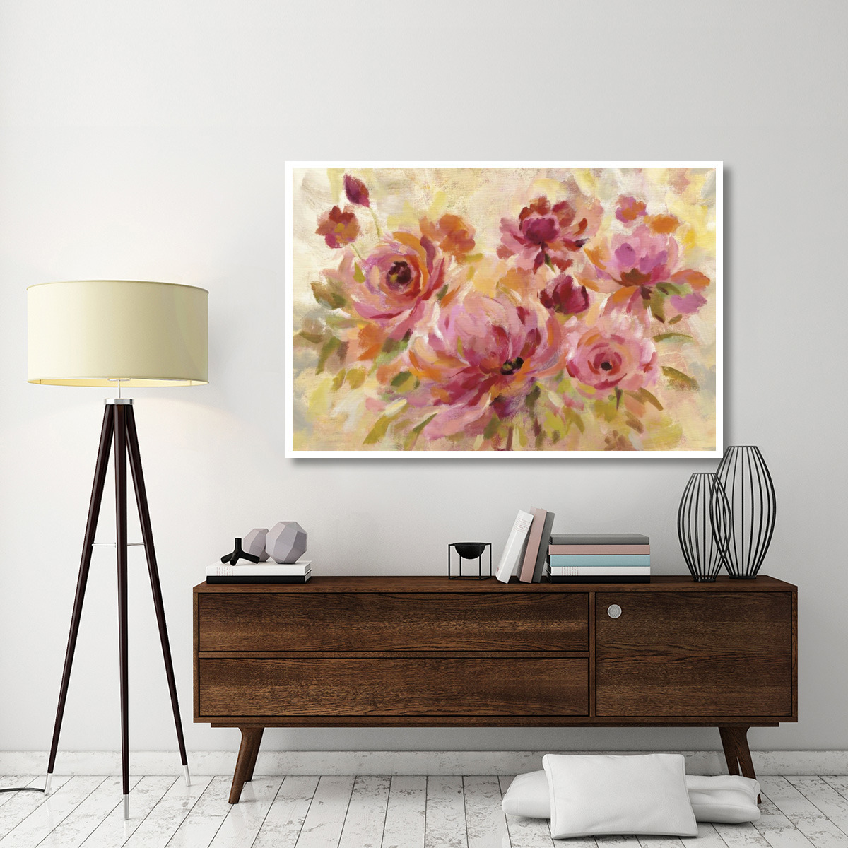 Romantic Bouquet Crop -Paper Art-62&quotx42"