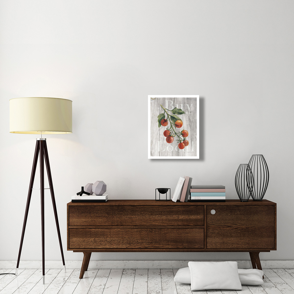Market Vegetables IV on Wood -Paper Art-22&quotx26"