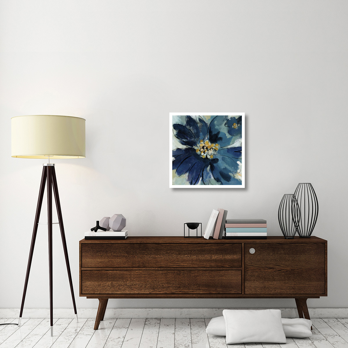 Inky Floral III -Paper Art-26&quotx26"