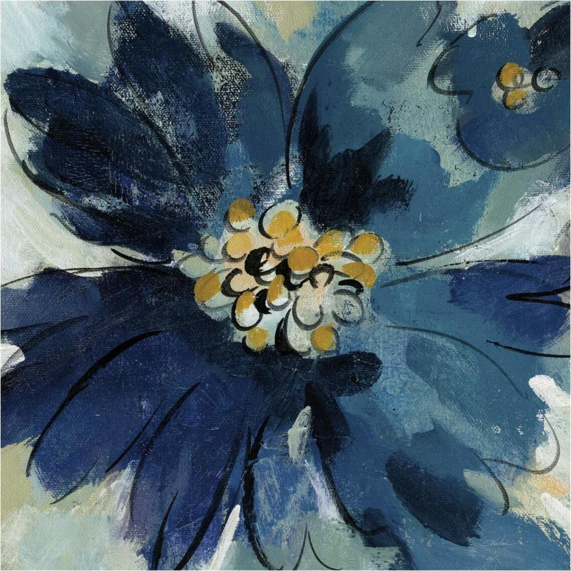 Inky Floral III -Paper Art-38&quotx38"