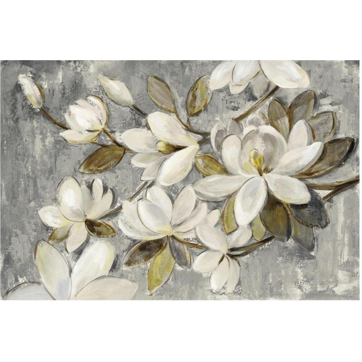 Magnolia Simplicity Neutral Gray -Paper Art-50&quotx34"