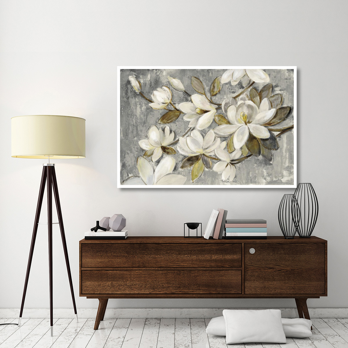 Magnolia Simplicity Neutral Gray -Paper Art-62&quotx42"