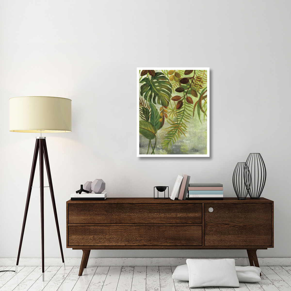 Tropical Greenery I -Paper Art-30&quotx37"