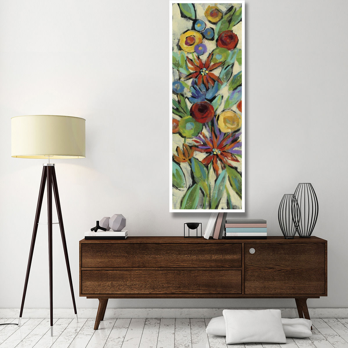 Confetti Floral III -Paper Art-26&quotx74"