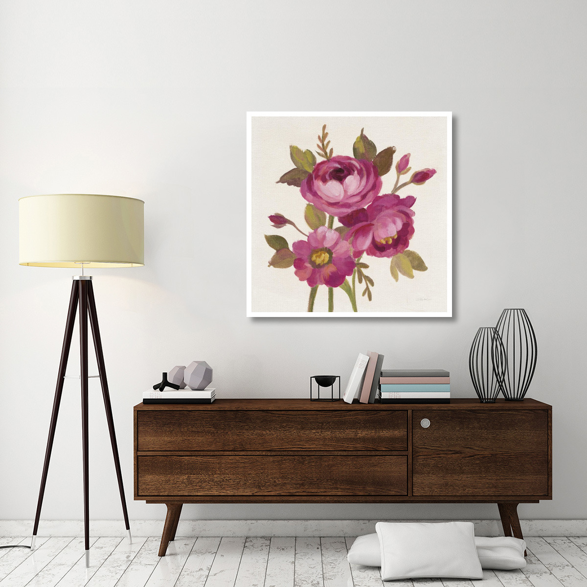 English Garden III Stem -Paper Art-42&quotx42"
