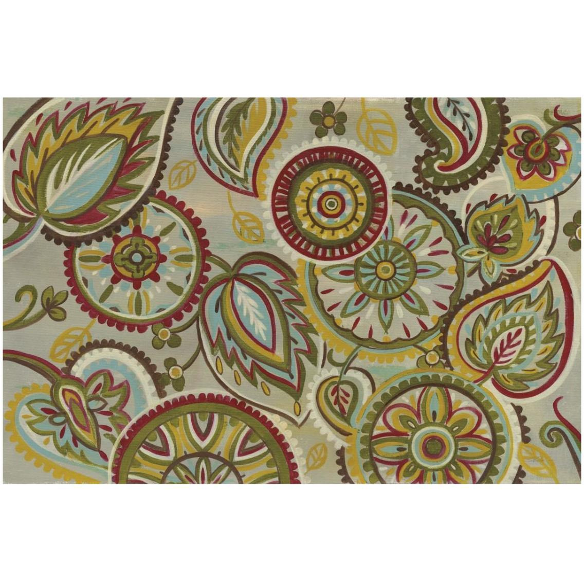 Elegant Mandalas Dark Green -Paper Art-32&quotx22"