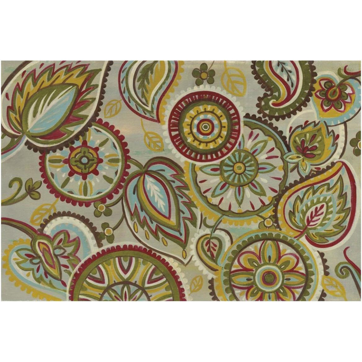 Elegant Mandalas Dark Green -Paper Art-62&quotx42"