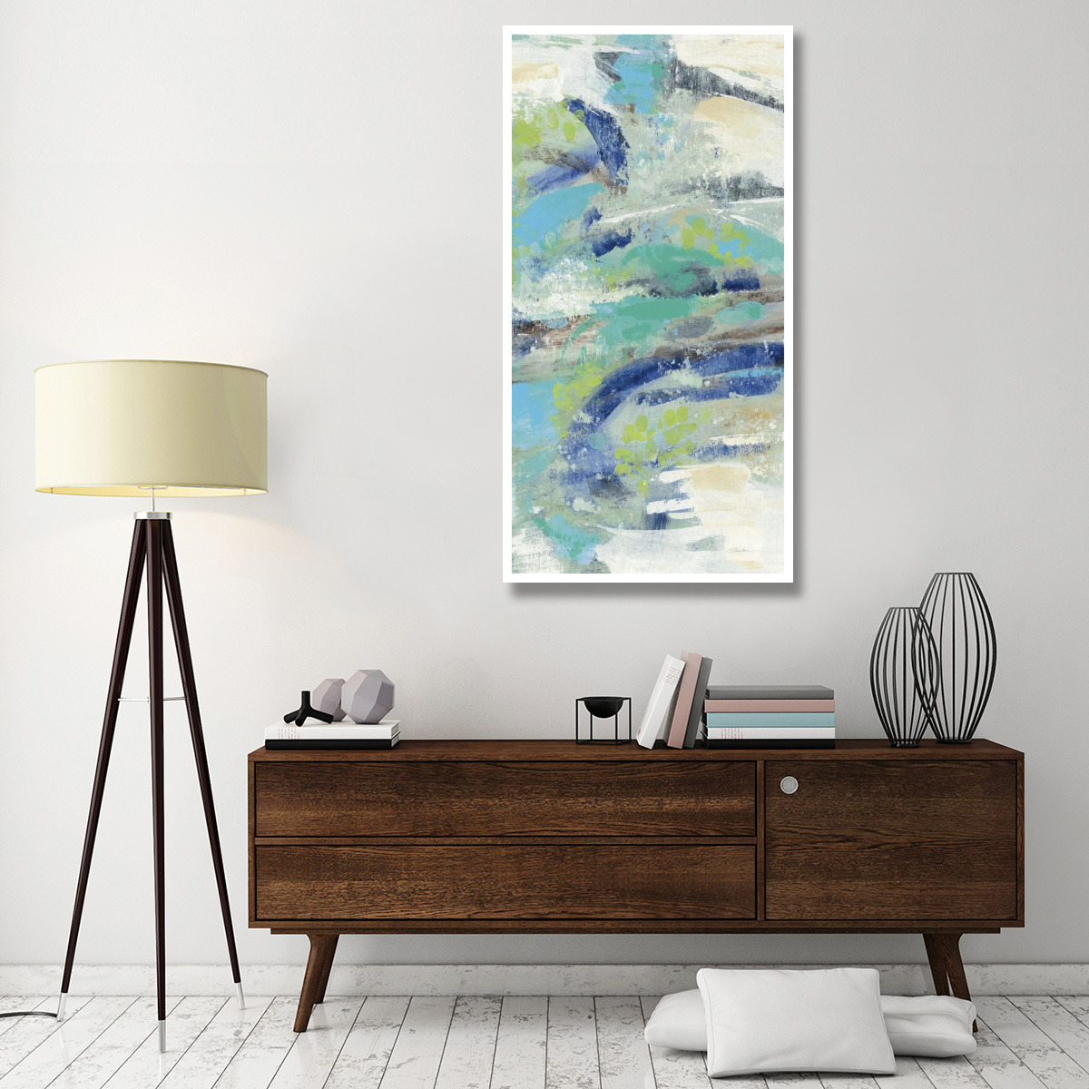 River Whirlpool III -Paper Art-32&quotx62"