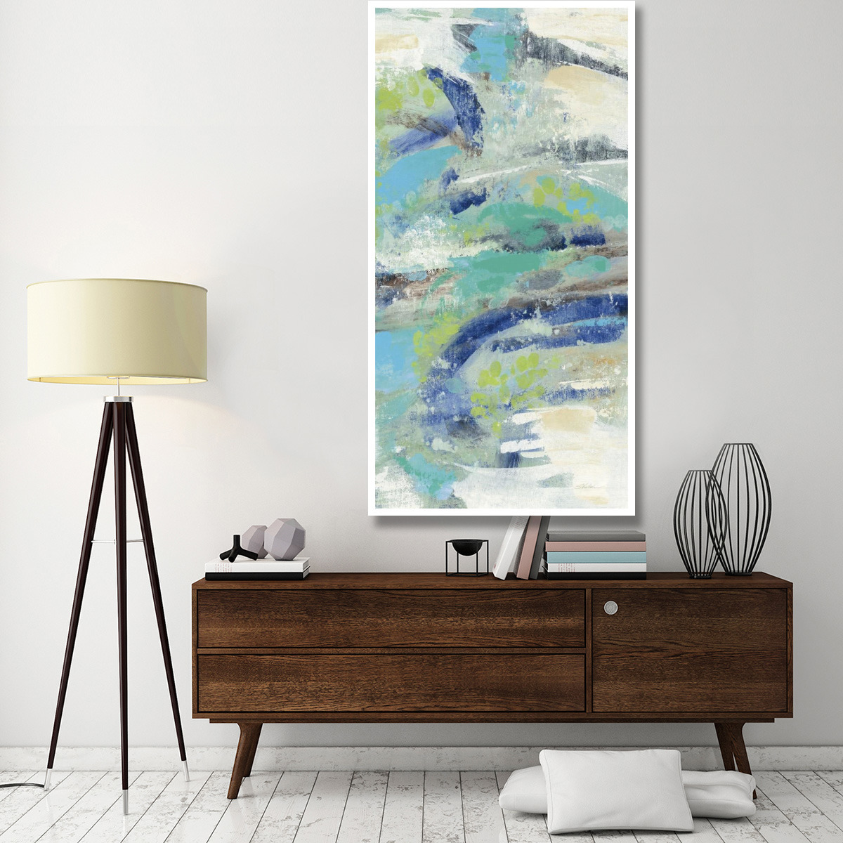 River Whirlpool III -Paper Art-38&quotx74"